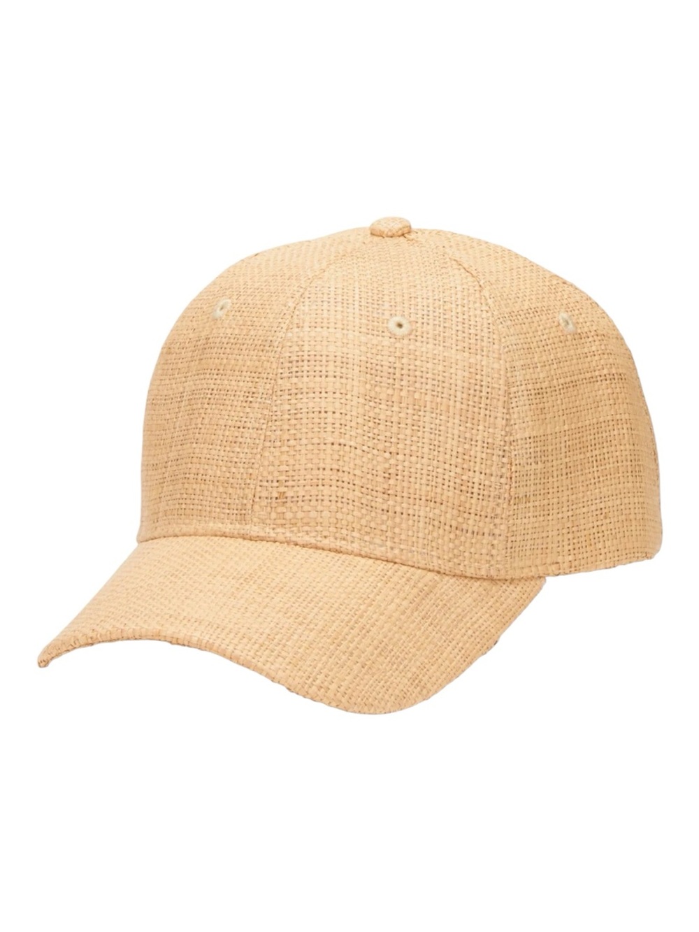 San Diego Hat Company Natural Women's Woven Raffia Ball Cap Leather Adjustable